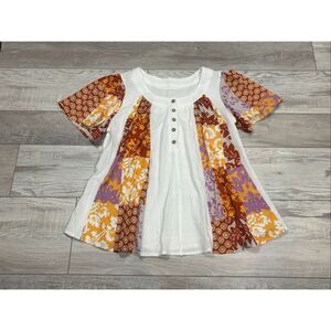 SHEIN boho top blouse size S